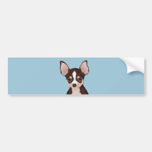 Pegatina Para Coche Dibujo animado de la chihuahua