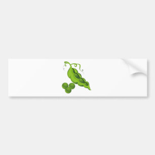Pegatina Para Coche Dibujo animado de la vaina de guisante