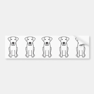Pegatina Para Coche Dibujo animado del perro de Kangal