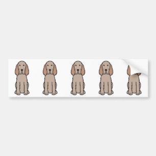Pegatina Para Coche Dibujo animado del perro de Spinone Italiano