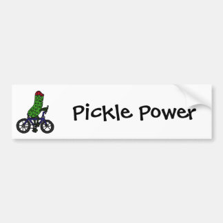 Pegatina Para Coche Dibujo animado divertido de la bicicleta del