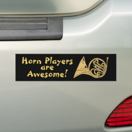 Pegatina Para Coche Dibujo de cuerno francés - Futbolistas del cuerno