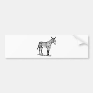 Pegatina Para Coche Dibujo de la mula, obstinado
