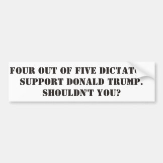 Pegatina Para Coche Dictadores Support Donald Trump