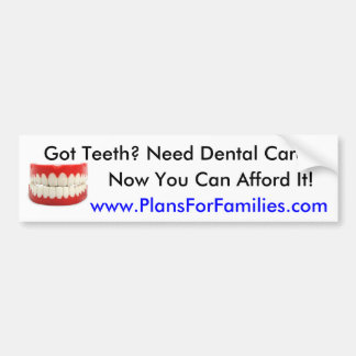 Pegatina Para Coche ¿Dientes conseguidos?