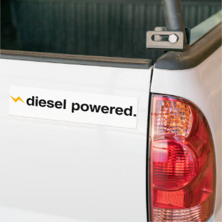 Pegatina Para Coche Diesel alimentado