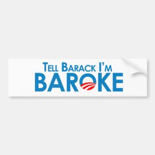 Pegatina Para Coche Diga Barack Im Baroke