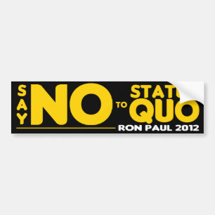 Pegatina Para Coche Diga no al status quo