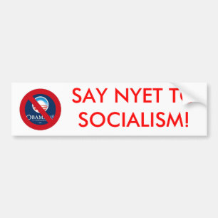 PEGATINA PARA COCHE ¡DIGA NYET AL SOCIALISMO!