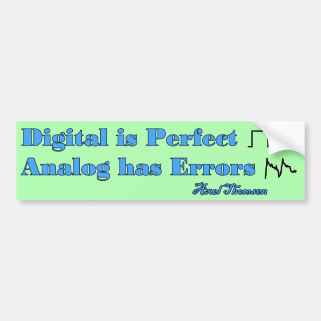 Pegatina Para Coche Digital es perfecta (Frente)