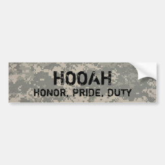 Pegatina Para Coche digital, HOOAH, HONOR, ORGULLO, Deber-parachoque