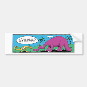 PEGATINA PARA COCHE DINOSAURIO CÓMICO