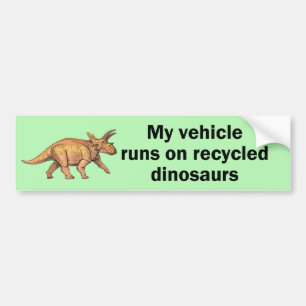 Pegatina Para Coche Dinosaurios reciclados