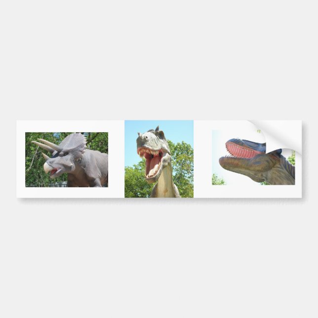 Pegatina Para Coche Dinosaurios T-Rex (Frente)