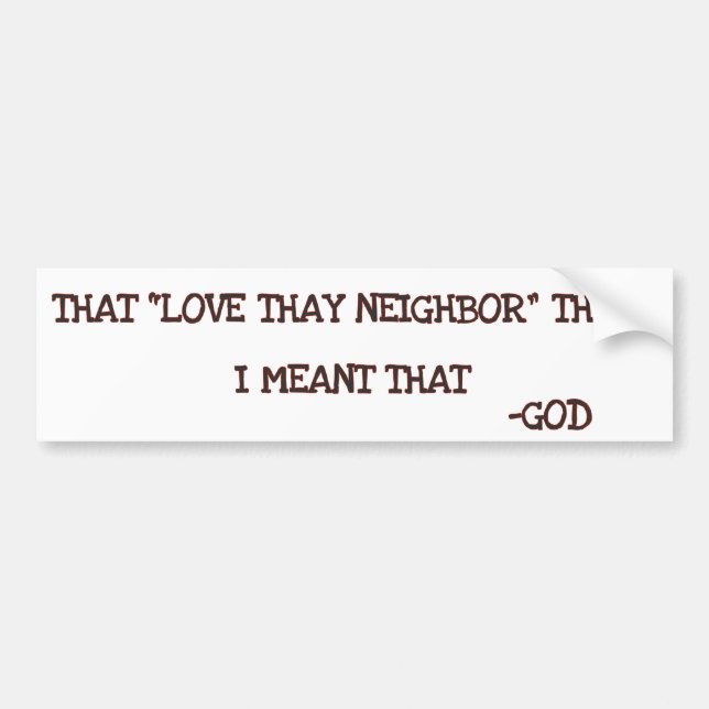 Pegatina Para Coche Dios (Frente)