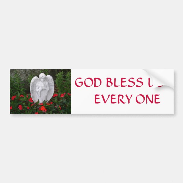 PEGATINA PARA COCHE DIOS BENDICE (Frente)