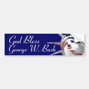 Pegatina Para Coche Dios bendice a George W. Bush