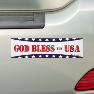 Pegatina Para Coche Dios bendiga a los Estados Unidos