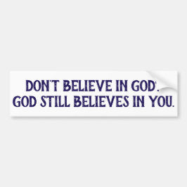 Pegatina Para Coche Dios cree en ti, Christian Bumper Sticker