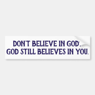 Pegatina Para Coche Dios cree en ti, Christian Bumper Sticker
