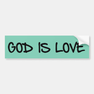 Pegatina Para Coche Dios es amor Christian Bumper Sticker
