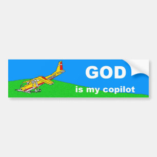 Pegatina Para Coche dios es mi copiloto