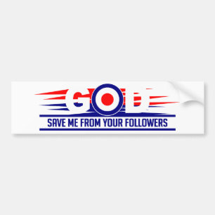 Pegatina Para Coche DIOS ME AHORRA bumpersticker