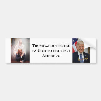PEGATINA PARA COCHE DIOS PROTEGIÓ AL PRESIDENTE TRUMP PARA PROTEGER A 