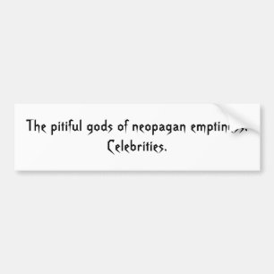 Pegatina Para Coche Dioses lamentables del vacío neopagan: Celebri…