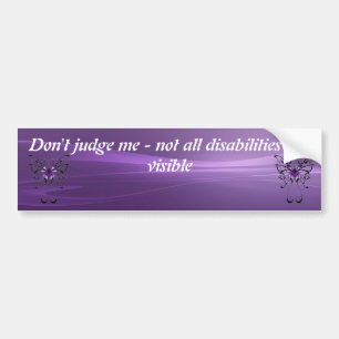 Pegatina Para Coche Discapacidad Invisible Bumpersticker