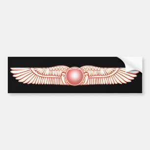 Pegatina Para Coche Disco con alas Anunnaki sumerio de Sun