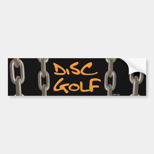 Pegatina Para Coche Disco de golf (Frente)