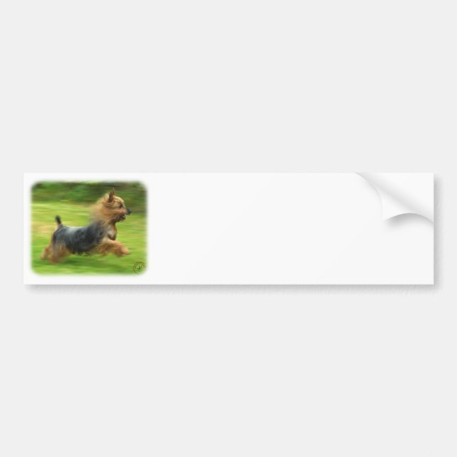 Pegatina Para Coche Diseño australiano de Terrier sedoso (Frente)