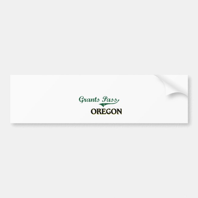 Pegatina Para Coche Diseño clásico de Oregon del paso de las (Frente)