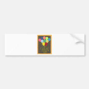 Pegatina Para Coche Diseño de arte gráfico de los globos de cumpleaños