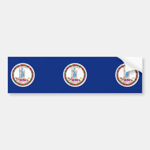 Pegatina Para Coche Diseño de bandera del estado de Virginia