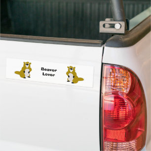 Pegatina Para Coche Diseño de castores