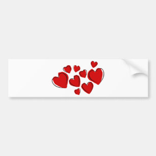 Pegatina Para Coche Diseño de corazón