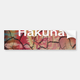 Pegatina Para Coche Diseño de Cubo de León Hakuna Matata