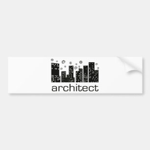 Pegatina Para Coche ¡Diseño de Guay de los edificios del arquitecto!