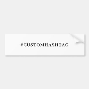 Pegatina Para Coche Diseño de hashtag de redes sociales moderno y tend