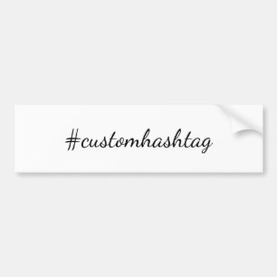 Pegatina Para Coche Diseño de hashtag de redes sociales viral moderno