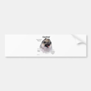 Pegatina Para Coche Diseño de historial de Keeshond