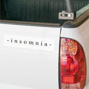 Pegatina Para Coche Diseño de insomnio