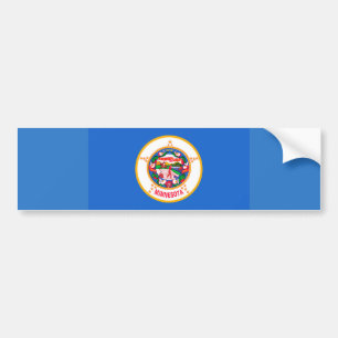Pegatina Para Coche Diseño de la bandera del estado de Minnesota