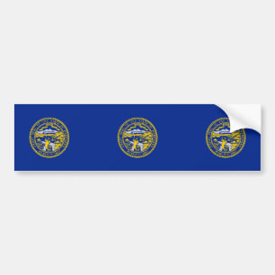 Pegatina Para Coche Diseño de la bandera del estado de Nebraska