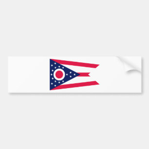Pegatina Para Coche Diseño de la bandera del estado de Ohio