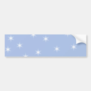 Pegatina Para Coche Diseño de las estrellas blancas y azules