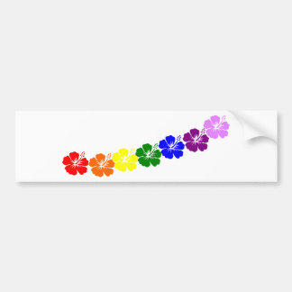 Pegatina Para Coche Diseño de los leus del hibisco del arco iris