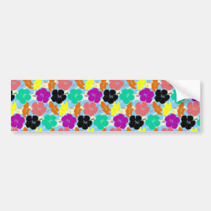 Pegatina Para Coche Diseño de motivos florales coloridos